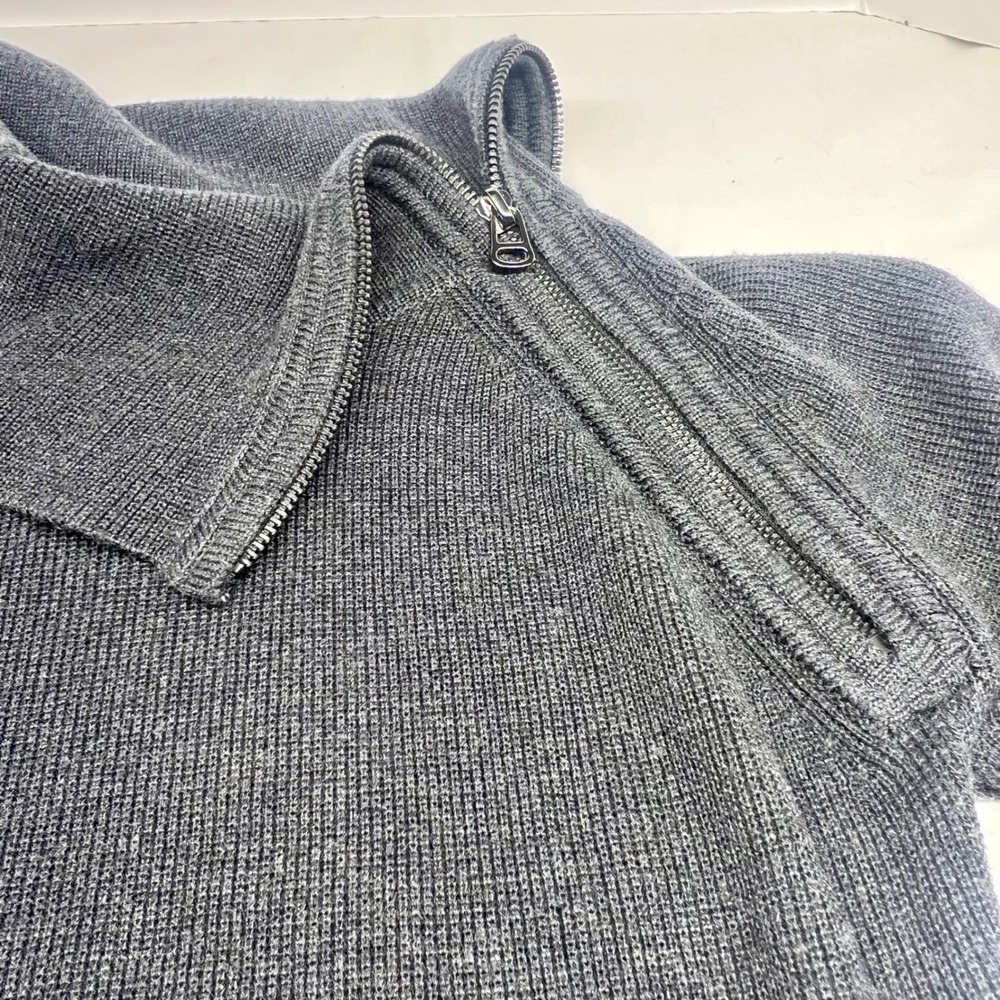 CALVIN KLEIN $129 Stretch Knit Cowl Neck Zip Sweater Dress Size XSak‎ - Picture 8 of 14
